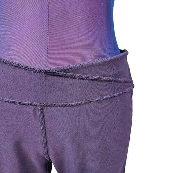 Impact Jillian Michaels Capri Activewear Leggings Purple and‎ Gray Women's Large - Picture 3 of 9